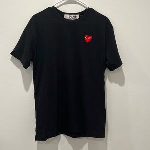 Play Comme des Garçons t shirt red heart size XL AUTHENTIC